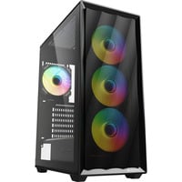 Sharkoon VK4 ARGB midi tower behuizing Zwart | 2x USB-A | RGB | Tempered Glass