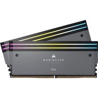 Corsair 64 GB DDR5-6000 (2x 32 GB) Kit werkgeheugen Grijs, CMP64GX5M2B6000Z30, Dominator Titanium RGB, XMP, EXPO