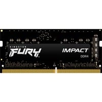 Kingston FURY 32 GB DDR4-3200 laptopgeheugen Zwart, KF432S20IB/32, Impact, XMP