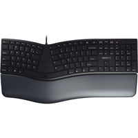 CHERRY KC 4500 Ergo toetsenbord Zwart, EU lay-out (QWERTY), 100%