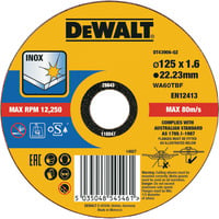 DEWALT INOX doorslijpschijf DT43906-QZ Ø 125 mm, boring 22,2 mm