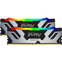 Kingston FURY 32 GB DDR5-8000 RGB Kit werkgeheugen Zwart, KF580C38RSAK2-32, Renegade RGB XMP