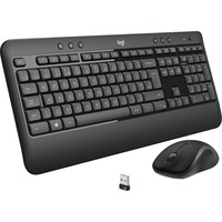 Logitech MK540 Advanced draadloze desktopset Donkergrijs, EU lay-out (QWERTY), 1000 dpi