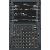 MOZA MB7F Flight Computer Display instrumentenpaneel Zwart