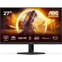 AOC Q27G4ZR 27" gaming monitor Zwart/rood, 240Hz (260Hz Overclocked), HDMI, DisplayPort, Audio