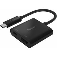 Belkin USB-C naar HDMI en oplaadadapter Zwart, 0,13 meter, 60 W