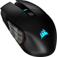 Corsair Scimitar Elite Wireless MMO-gamingmuis Zwart, 100 - 26.000 dpi, USB 2.0 | 2,4 GHz | Bluetooth | RGB