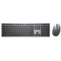 Dell Premier Multi-Device draadloos toetsenbord en draadloze muis - KM7321W desktopset Grijs, US lay-out (QWERTY), 100%, Bluetooth 5.0, DPI:1000 - 4000