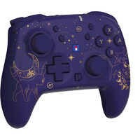 HORI Wireless HORIPAD Turbo - Umbreon and Espeon gamepad Donkerpaars/goud, Nintendo Switch 2, Nintendo Switch, Nintendo Switch – OLED-Model, Nintendo Switch Lite, Bluetooth 5.0