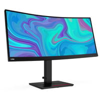 Lenovo ThinkVision T34w-20 Refurbished 34" Curved UltraWide monitor Zwart, 1x HDMI, 1x DisplayPort, USB-A, USB-C 