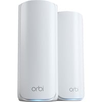 Netgear RBE772 Orbi 770 Serie Tri-Band WiFi 7 Mesh-systeem mesh access point Wit, 2 stuks (router + satelliet), Tot 360 m2