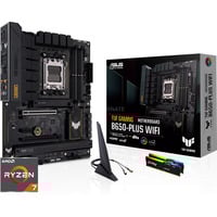 ALTERNATE Upgrade Kit TUF Gaming B650-PLUS WIFI + Ryzen 7 9800X3D + 32 GB Zwart/lichtoranje, Moederbord, CPU, Geheugen