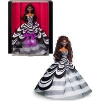 Barbie Signature - 65th Anniversary Collectible - Brown hair, black and white gown Pop 65e verjaardag