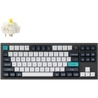 Keychron Q3 Max-M4 RGB mechanisch toetsenbord Zwart, US lay-out (QWERTY), Gateron Jupiter Banana, 80% (TKL), RGB leds, KSA double-shot PBT, hot swap, Knob, 2.4GHz | Bluetooth 5.1 | USB-C