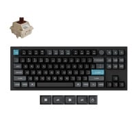Keychron Q3 Ultra-M3 8K Wireless Custom Mechanical Keyboard, toetsenbord Zwart, US lay-out, Keychron Silk POM Brown, 80% (TKL), RGB, Hot swap, 8K, 2.4 GHz / Bluetooth 5.2 / USB-C