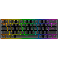 Royal Kludge RK61 draadloos mechanisch toetsenbord, gaming toetsenbord Zwart, US lay-out, Brown switch, 60%, RGB, Hot swap, 2.4 GHz / USB-C / Bluetooth