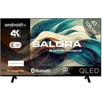 Salora 43QLED320 43" 4K Ultra HD LED tv Zwart, 3x HDMI, LAN, WLAN, BT, Smart tv