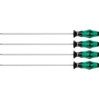 Wera 367/4 TORX® HF Kraftform Plus Schroevendraaierset met vasthoudfunctie met 300 mm lange klingen Zwart/groen, 4‑delig