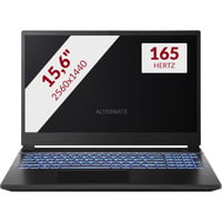 ALTERNATE Thunderstorm 15.6” - Ryzen 7 - RTX 5070  gaming laptop Zwart | R7 H255 | RTX 5070 | 32 GB | 1 TB SSD