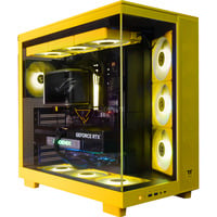 ALTERNATE Thunderstorm Pro Ryzen 7 - 5080 Limited Edition gaming pc Donkergeel/zwart | R7 9850X3D | RTX 5080 | 32 GB | 2 TB SSD