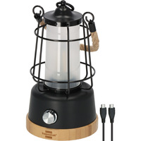 Brennenstuhl Oplaadbare campinglamp CAL 1 AC verlichting Zwart/houtkleur