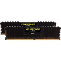 Corsair 64 GB DDR4-3600 Kit werkgeheugen Zwart, CMK64GX4M2D3600C18, Vengeance LPX, XMP