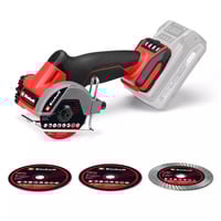EINHELL Professionele Accu Doorslijpschijf TP-CO 18/76-C Li BL - Solo Rood/zwart, Incl. 4x zaagblad, Accu en oplader niet inbegrepen