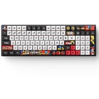 Iqunix F97 Graffiti Diary Wireless Mechanical Keyboard Zwart, US lay-out (QWERTY), Cherry MX Red, 96%, RGB leds, Hot-swappable, PBT, 2.4GHz | Bluetooth 5.1 | USB-C