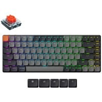 Keychron K3 QMK-B1 RGB mechanisch toetsenbord Zwart, US lay-out (QWERTY), Keychron Mechanical Red, 80% (TKL), RGB leds, ABS Keycap, USB-C | Bluetooth 5.2