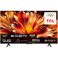 TCL 50QLED780L 4K Ultra HD Smart TV 50" Ultra HD QLED Zwart, 3x HDMI, USB-A, LAN, WiFi, BlueTooth