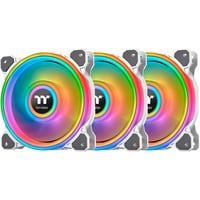 Thermaltake Riing Quad 14 RGB Radiator Fan TT Premium Edition 3 Pack case fan Wit, 3 stuks, Incl. controller