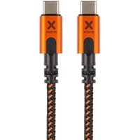 Xtorm Xtreme USB-C PD kabel 100W Oranje/zwart, 1,5 meter