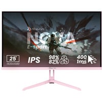 Arozzi Nova E-sport 25" 24.5" monitor Roze, 2x DisplayPort, 2x HDMI, 400 Hz