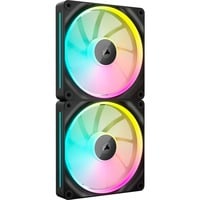 Corsair iCUE LINK LX140 RGB case fans Zwart, 2 stuks, 140 x 140 x 25 mm, PWM