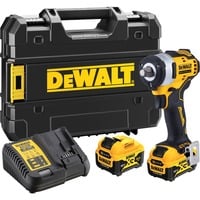 DEWALT DCF901P2-QW Accu Slagmoersleutel 12V Geel/zwart, Incl. 2x Li-Ionen Accu 5,0Ah, in T STAK-Box II