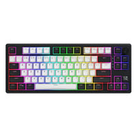 Hator Skyfall MAG Ultima 8K Wireless RGB mechanisch gaming toetsenbord Zwart, US lay-out (QWERTY), HATOR Aurum Ice, 80% (TKL), RGB, Double-shot PBT, Hot-swap, 2.4GHz | Bluetooth | USB-C