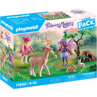 PLAYMOBIL Princess Magic - Feeën met bosdieren Constructiespeelgoed 71800