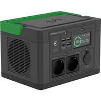 APC Schneider OffGrid draagbare Power Station 330 powerstation Zwart/groen, PPS330-GR, Lithium-ion batterij 332Wh, 2x 230V 300W, 3x USB-A, 1x USB-C PD 60W