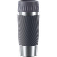 Emsa Travel Mug Easy Twist Thermosbeker Grijs/roestvrij staal