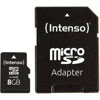 Intenso microSDHC 8GB Class 4 geheugenkaart incl. SD adapter