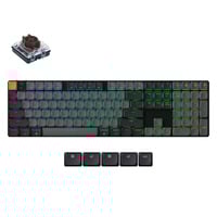 Keychron K5X-H3, toetsenbord Zwart, US lay-out, Keychron Mechanical Brown, RGB, Shine-through ABS Keycaps, Hot Swap, Bluetooth / USB-C