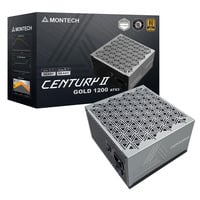 Montech Century II 1200W voeding  Zilver, 6x PCIe, 1x 12V-2x6, Kabelmanagement