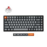 Keychron K2 Max-J1, toetsenbord Zwart, US lay-out, Keychron Super Red, RGB leds, 75%, OSA Double-shot PBT, hot swap, 2.4GHz | Bluetooth 5.1 | USB-C