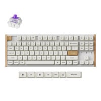 Keychron K8 HE-Q1 RGB mechanisch toetsenbord Wit, US lay-out (QWERTY), Gateron Double-Rail Magnetic Nebula, 80% (TKL), RGB leds, OSA Double-shot PBT, hot swap, USB-C | 2.4 GHz | Bluetooth 5.1