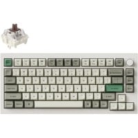 Keychron Q1 Max-P3 RGB mechanisch toetsenbord Wit, US lay-out (QWERTY), Gateron Jupiter Brown, 75%, RGB leds, KSA double-shot PBT, hot swap, Knob, 2.4GHz | Bluetooth 5.1 | USB-C