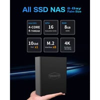 TerraMaster F8 SSD nas Zwart, 1x 10GbE, HDMI, USB
