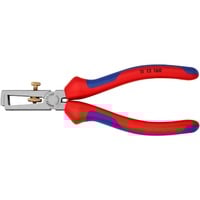 KNIPEX Afstriptang gepolijst/comfort 160 mm Rood/blauw