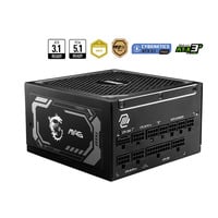 MSI MAG A1250GL PCIE5, 1250W voeding Zwart, 4x PCIe, 1x 12V-2x6, kabelmanagement