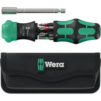 Wera Kraftform Kompakt 28 RA met etui, 6‑delig bitset Zwart/groen