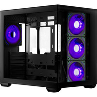 Cooler Master Elite 681 midi tower behuizing Zwart | 2x USB-A | 1x USB-C | RGB | Tempered Glass